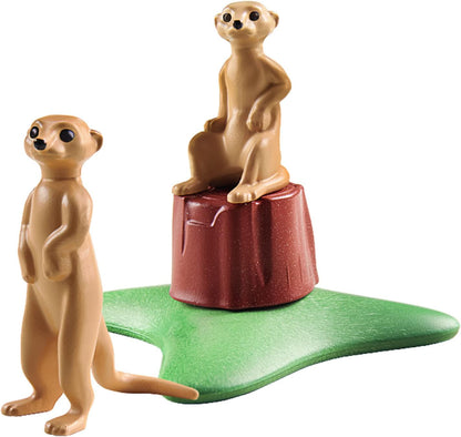 Playmobil 71069 Wiltopia Meerkat, Animal Toy, Sustainable Toys, Fun Imaginative Role-Play, PlaySets Suitable for Children Ages 4+