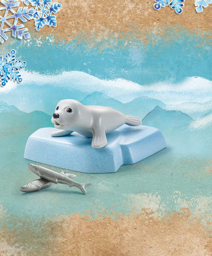 Playmobil 71070 Wiltopia Seal, Animal toy,for children 4-10, sustainable toy animals, Seal toy, Collectible toy for kids, made form 80% recycled material, sea animale toys for kids