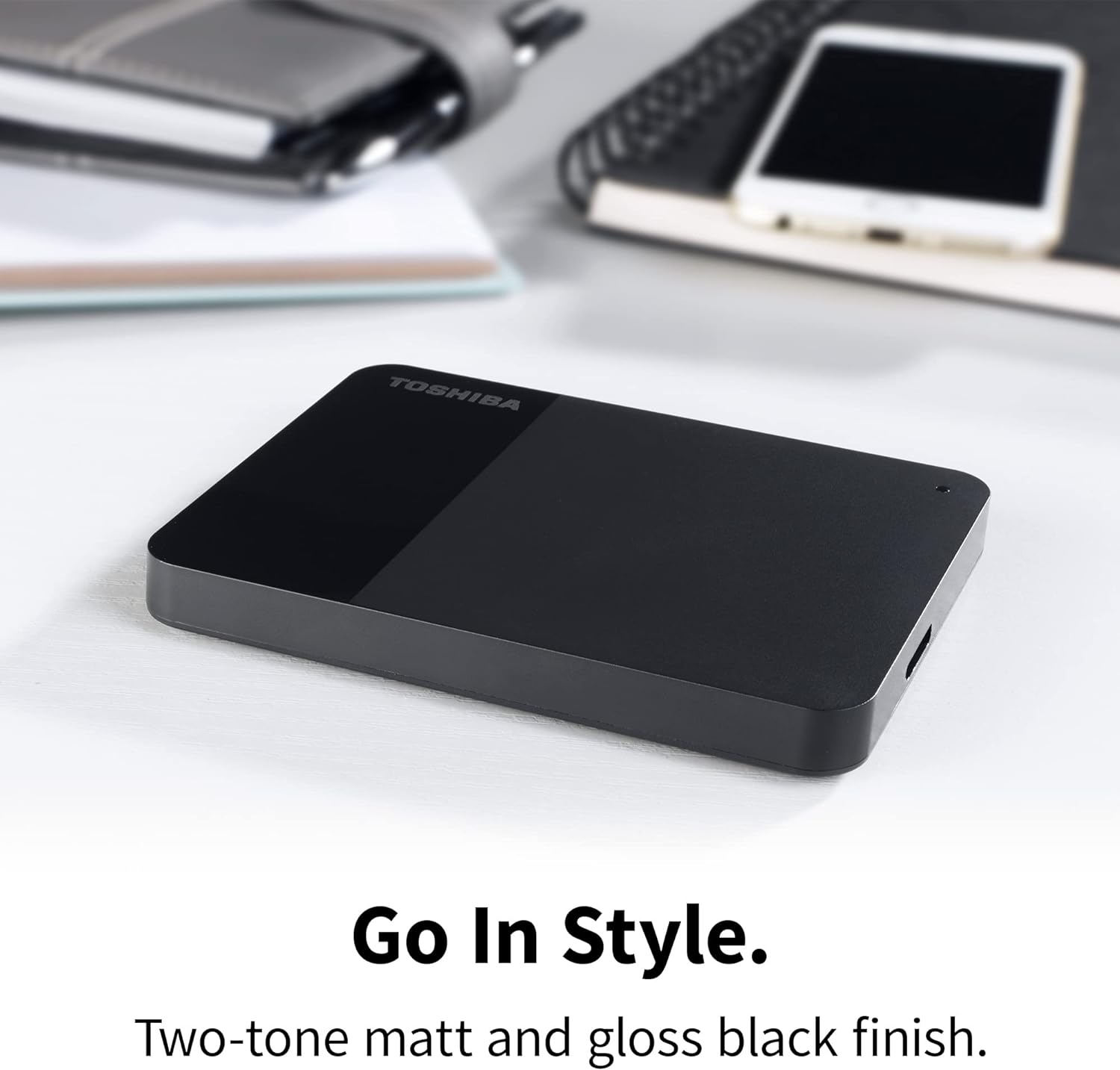 Toshiba 2TB Canvio Ready – 2.5 inch Portable External Hard Drive with SuperSpeed USB 3.2 Gen 1, Compatible with Microsoft Windows 7, 8 and 10, Black (HDTP320EK3AA