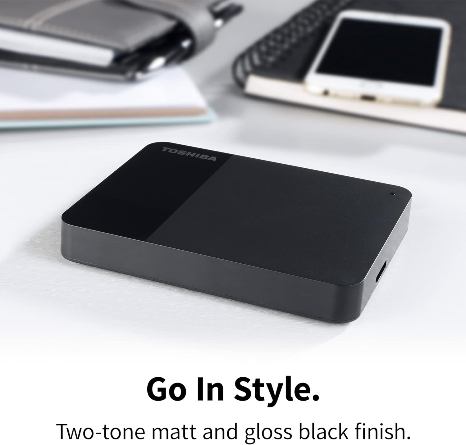 Toshiba 4TB Canvio Ready – 2.5 inch Portable External Hard Drive with SuperSpeed USB 3.2 Gen 1, Compatible with Microsoft Windows 7, 8 and 10, Black (HDTP340EK3CA