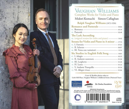 Vaughan Williams: Complete Works for Violin and Piano