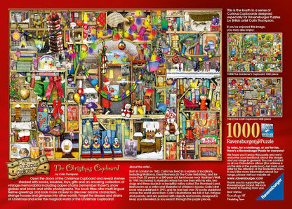 Ravensburger Curious Cupboards No. 4 The Christmas Cupboard Jigsaw Puzzles 1000 Pieces for Adults and Kids Age 12 Years Up