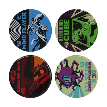 Dungeons & Dragons Monsters Set of 4 Metal Coasters