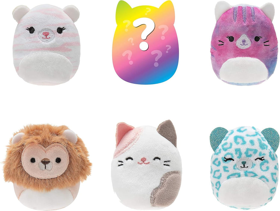 Squishville SQM0330 Pack of 6 Cuddly Purr-FECT Squad Six 2-Inch Plush-Toys for Kids
