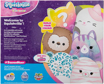 Squishville SQM0330 Pack of 6 Cuddly Purr-FECT Squad Six 2-Inch Plush-Toys for Kids