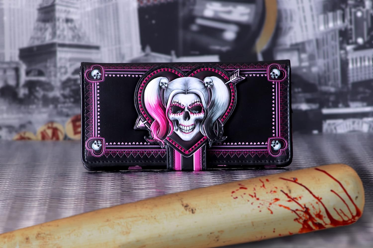 Nemesis Now Little Monster Embossed Purse Pink 18.5cm