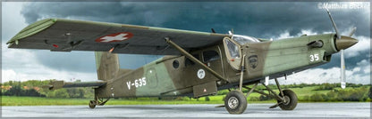 Heller HEL30410 1:48-Pilatus PC-6 B2/H2 Turbo Porter Scale Model Kit, Unpainted
