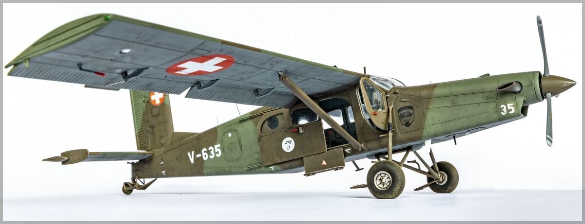 HELLER JOUSTRA Maqueta de avión: Starter kit: PILATUS PC-6 B2/H2 Turbo Porter
