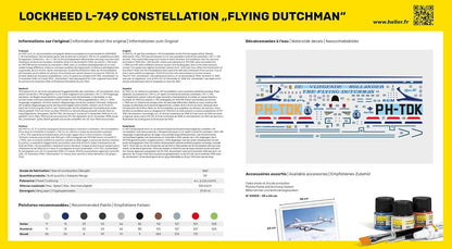Maquette avion : Starter Kit : Lockheed L-749 Constellation Fliying Dutchman
