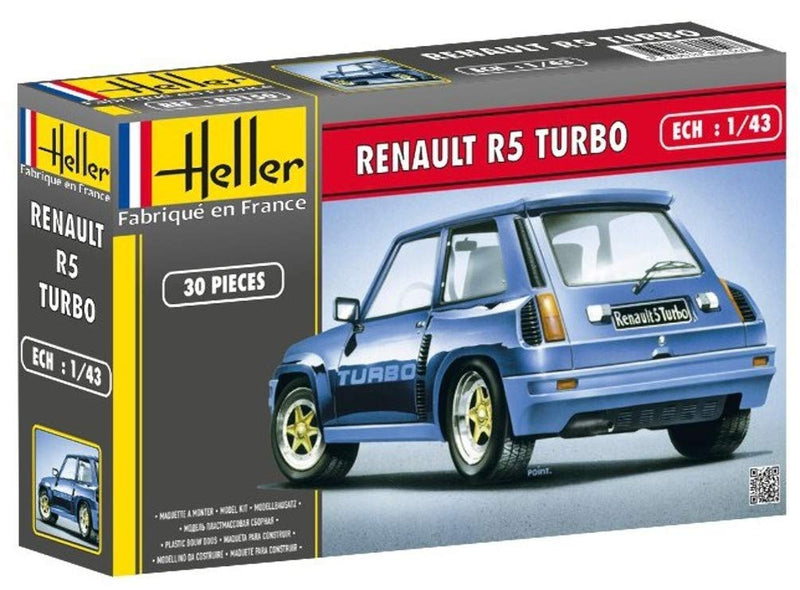 Heller 1:43-Renault R5 Turbo, Multicolor, Talla única (Glow2B HEL80150