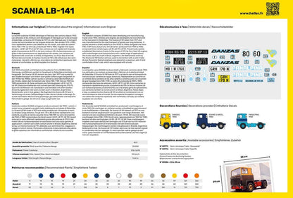 Heller HEL80772 Scania Model Kit, Various