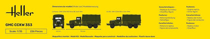 Heller HEL81121 GMC Model Kit, Various
