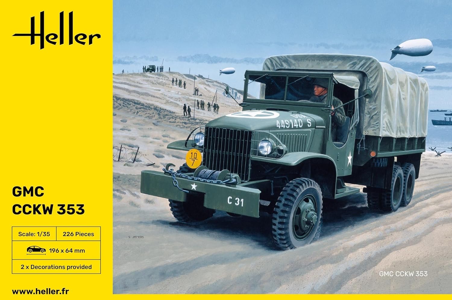 Heller HEL81121 GMC Model Kit, Various