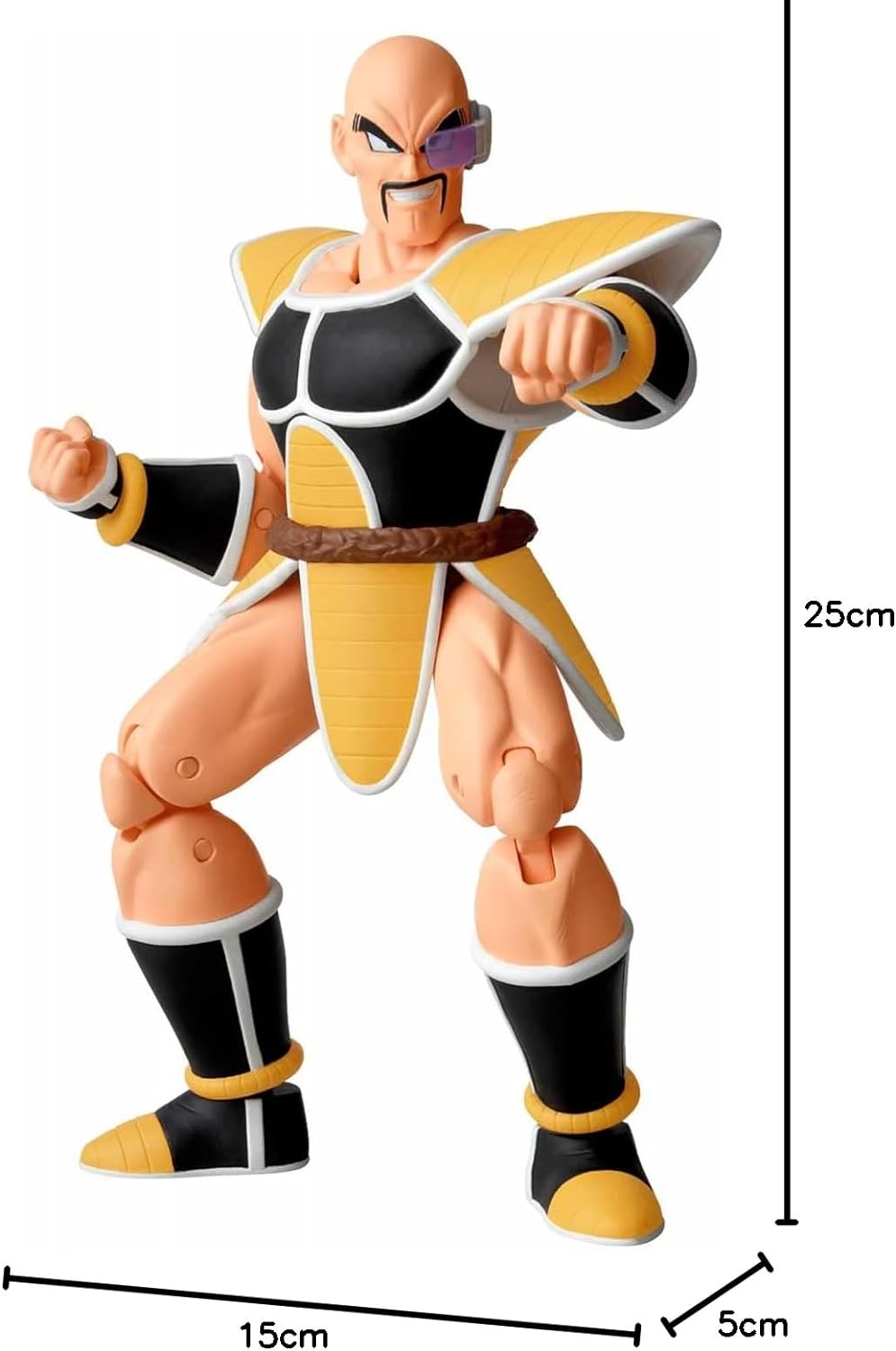 Bandai Dragon Stars Figures Nappa Dragon Ball Kai Version | Dragon Ball Nappa Figure | 17cm Articulated Dragon Ball Figure | Bandai Dragon Stars Anime Figures Nappa Toy | Anime Gifts And Anime Merch