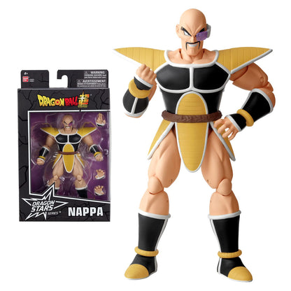 Bandai Dragon Stars Figures Nappa Dragon Ball Kai Version | Dragon Ball Nappa Figure | 17cm Articulated Dragon Ball Figure | Bandai Dragon Stars Anime Figures Nappa Toy | Anime Gifts And Anime Merch