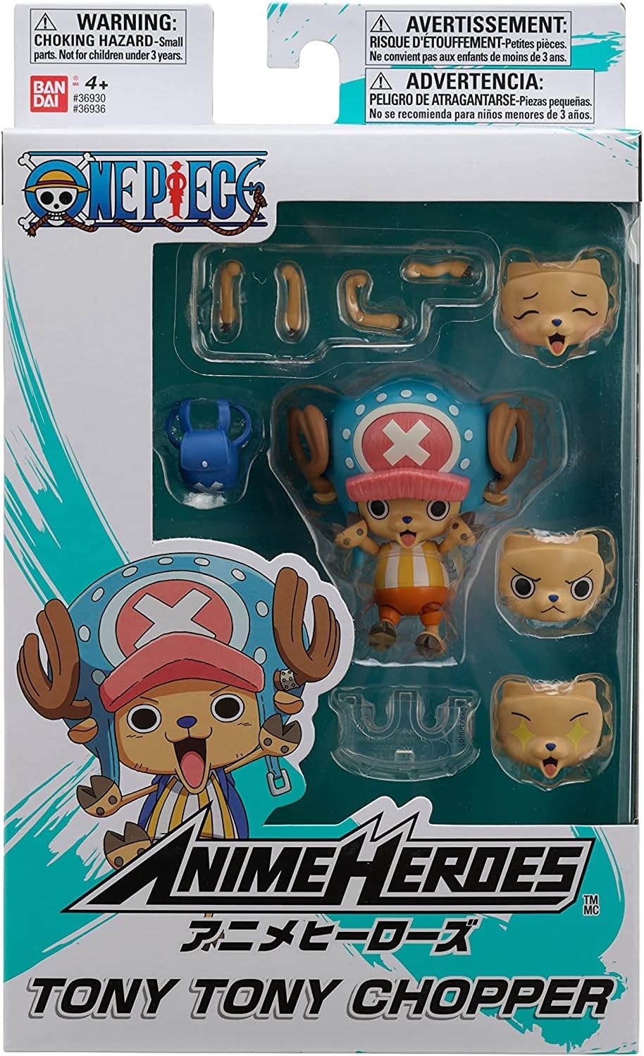 Anime Heroes 36936 Official Naruto Shippuden Chopper-Poseable Action Figure with Swappable Hands and Accessories, Multicolored