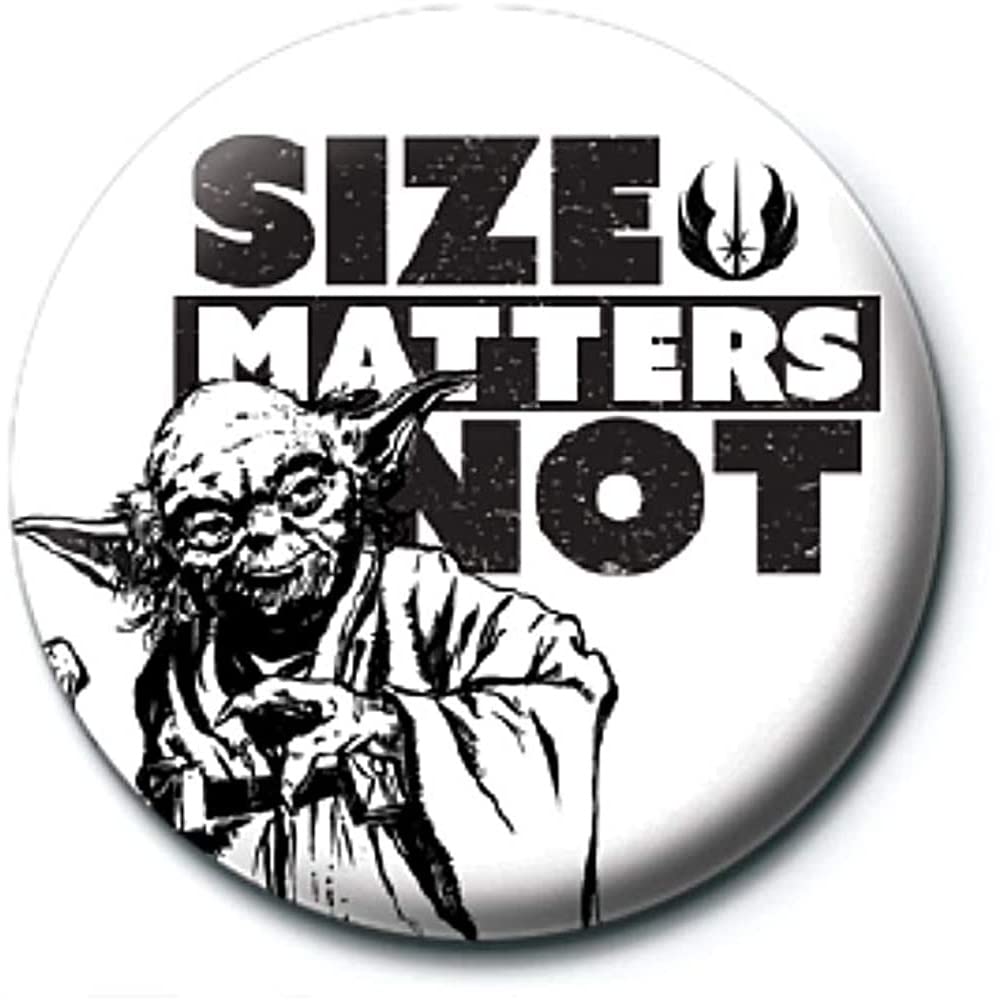 Star Wars - Insignia de botón "El tamaño no importa