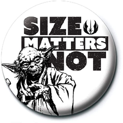 Star Wars - Insignia de botón "El tamaño no importa