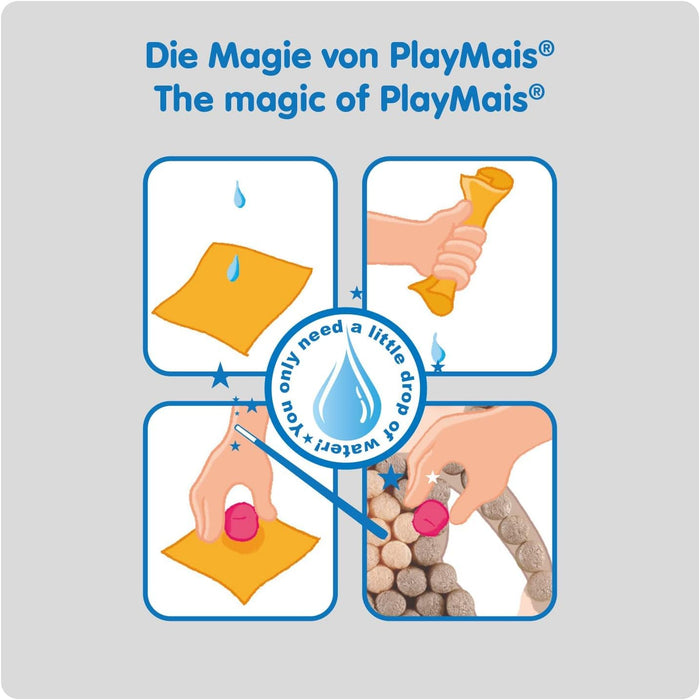 PlayMais Mosaic Little Cosmos Creative Set for Crafts for Children from 3 Years Over 2,300 6 Mosaic Adhesive Pictures Promotes Creativity and Fine Motor Skills Natural Toy