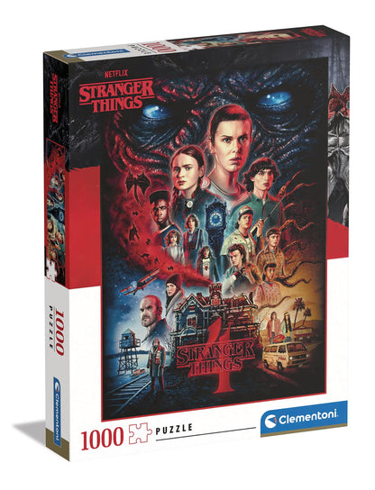 Clementoni Stranger Things Things-1000 Adult Pieces, Netflix-Made in Italy Jigsaw Puzzle, Multicolor, 39686 1000, Multi-Coloured, Standard