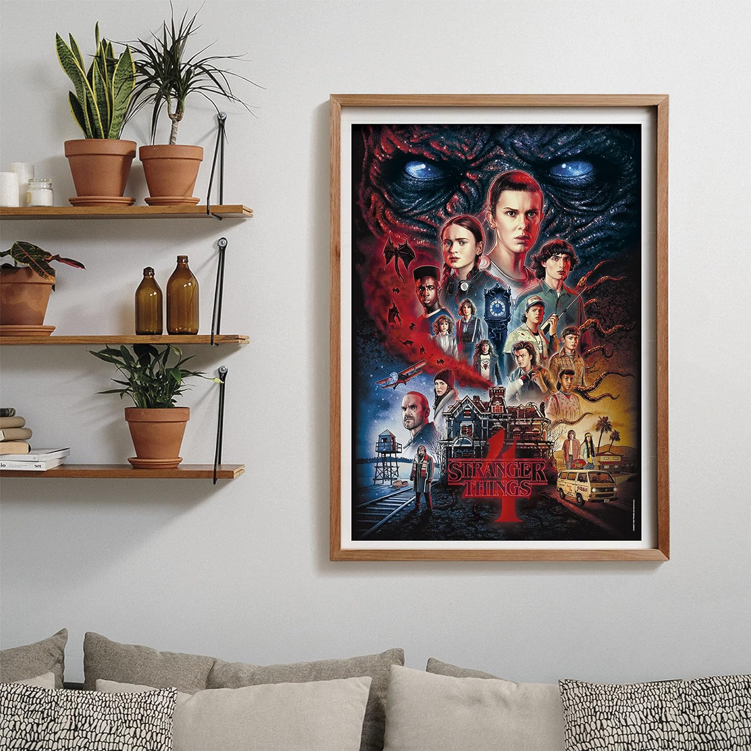 Clementoni Stranger Things Things-1000 Adult Pieces, Netflix-Made in Italy Jigsaw Puzzle, Multicolor, 39686 1000, Multi-Coloured, Standard