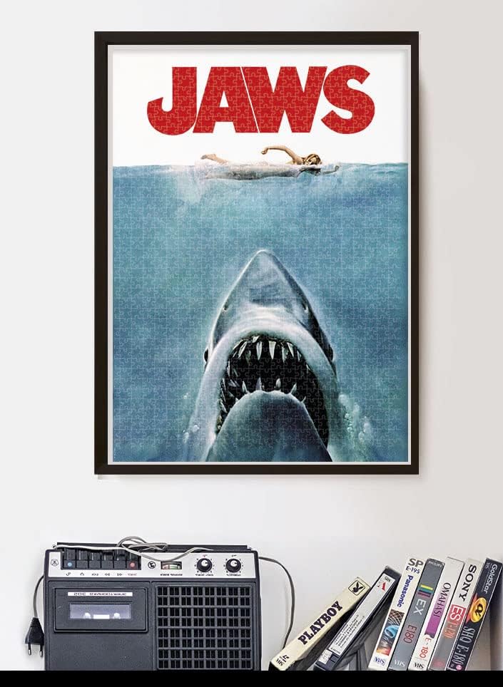 Clementoni 35111 Cult Movies Jaws 500 Pieces, Made in Italy, Jigsaw Puzzle for Adults, Multicolor, Medium