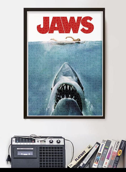 Clementoni 35111 Cult Movies Jaws 500 Pieces, Made in Italy, Jigsaw Puzzle for Adults, Multicolor, Medium