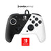 PDP Gaming Faceoff Deluxe+ Wired Switch Pro Controller - Black and white - Officially Licensed by Nintendo - Customizable buttons and paddles - Ergonomic Controllers black and white Black and White