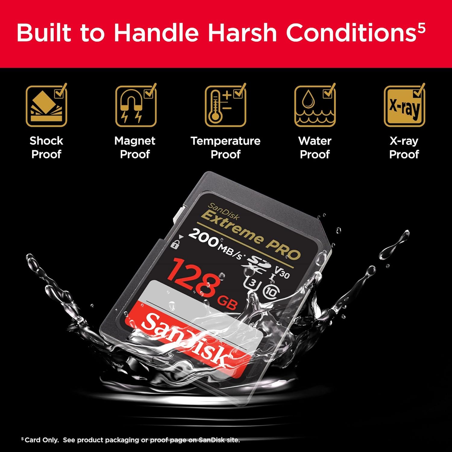 SanDisk 128GB Extreme PRO scheda SDXC + RescuePro Deluxe fino a 200 MB/s UHS-I Class 10 U3 V30