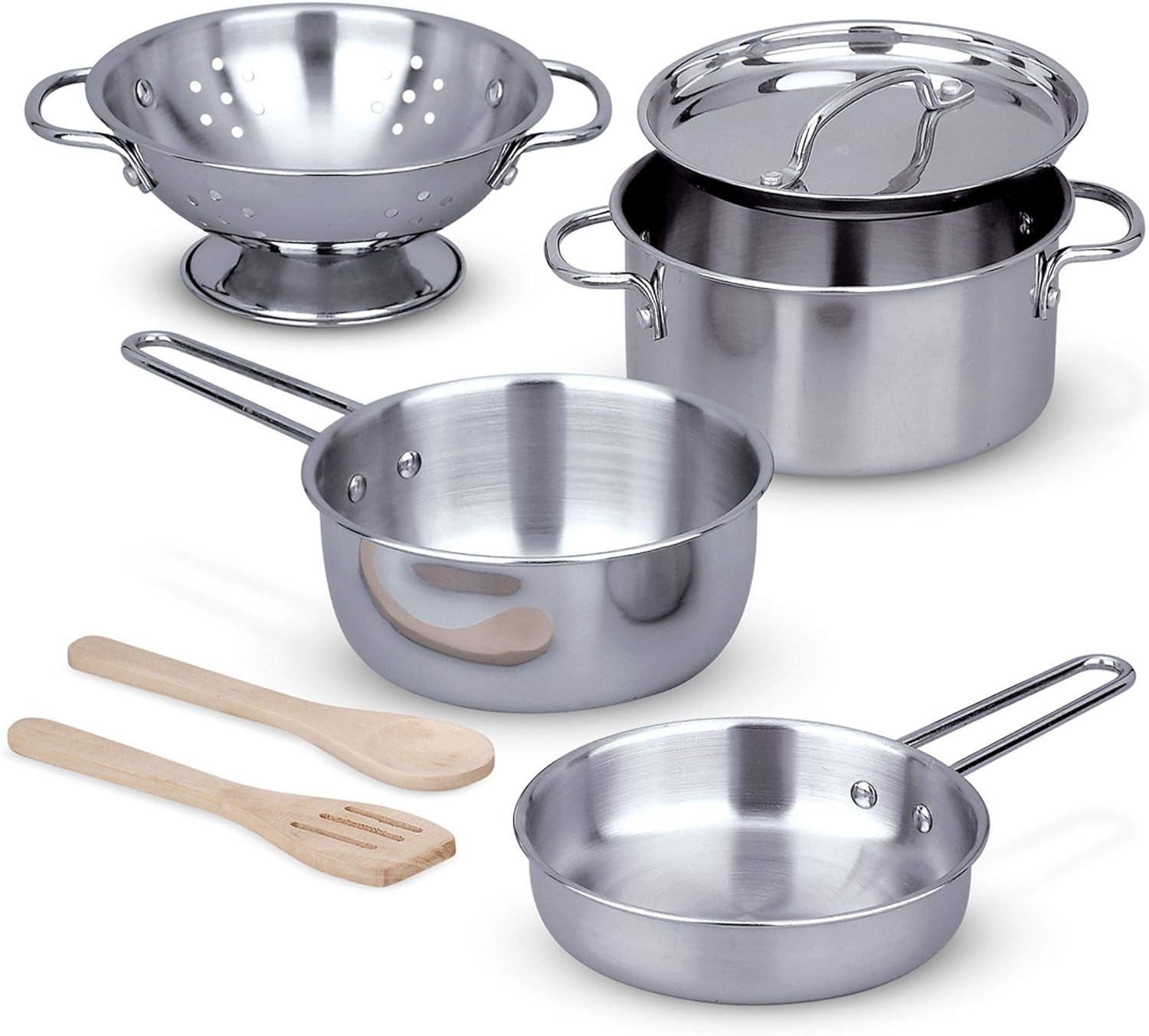 Melissa & Doug Pots & Pans Set | Pretend Play | Play Food | 3+ | Gift for Boy or Girl & | Canned Food Play Set | Pretend Play | Play Food | 3+ | Gift for Boy or Girl