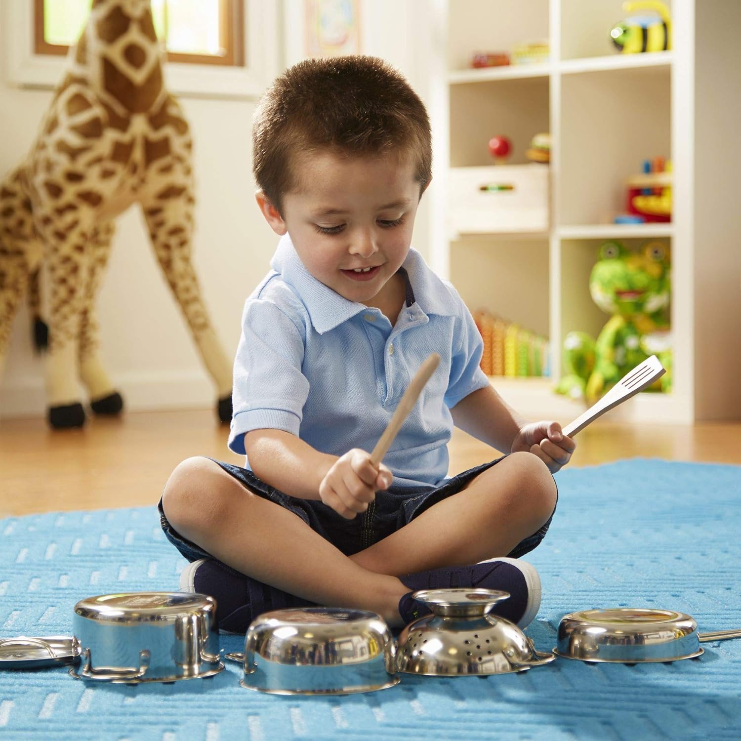 Melissa & Doug Pots & Pans Set | Pretend Play | Play Food | 3+ | Gift for Boy or Girl & | Canned Food Play Set | Pretend Play | Play Food | 3+ | Gift for Boy or Girl