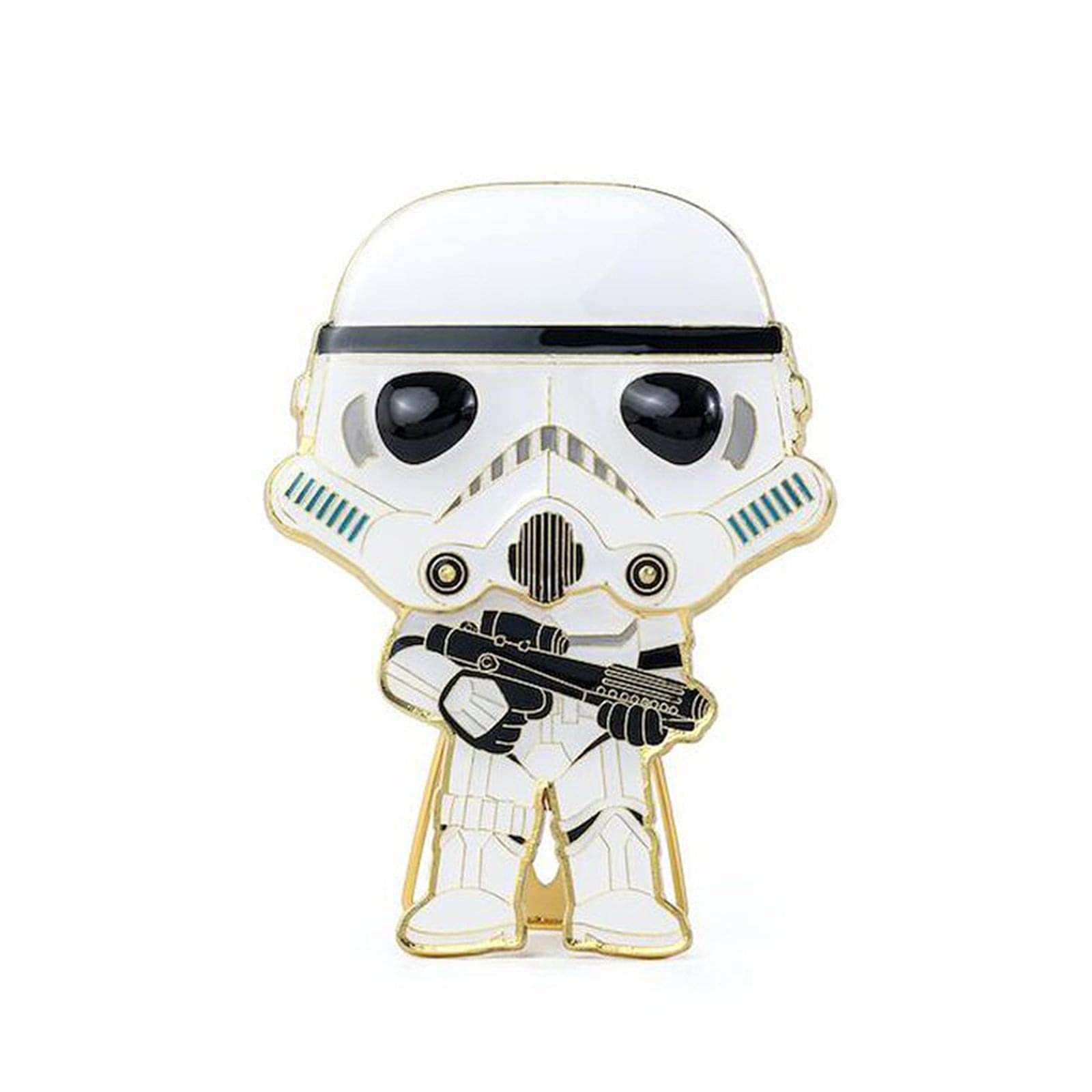 Funko- Pop Pin Star Wars Storm Trooper 10cm Muñecos y Figuras de acción, Multicolor (135835