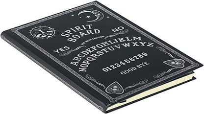 Nemesis Now Black and White Spirit Board and Planchette Jewellery Storage Box with Mirror, MDF, One Size & Embossed Journal Black and White Spirit Board 17cm, Coated, Wood Free Paper + Black and White