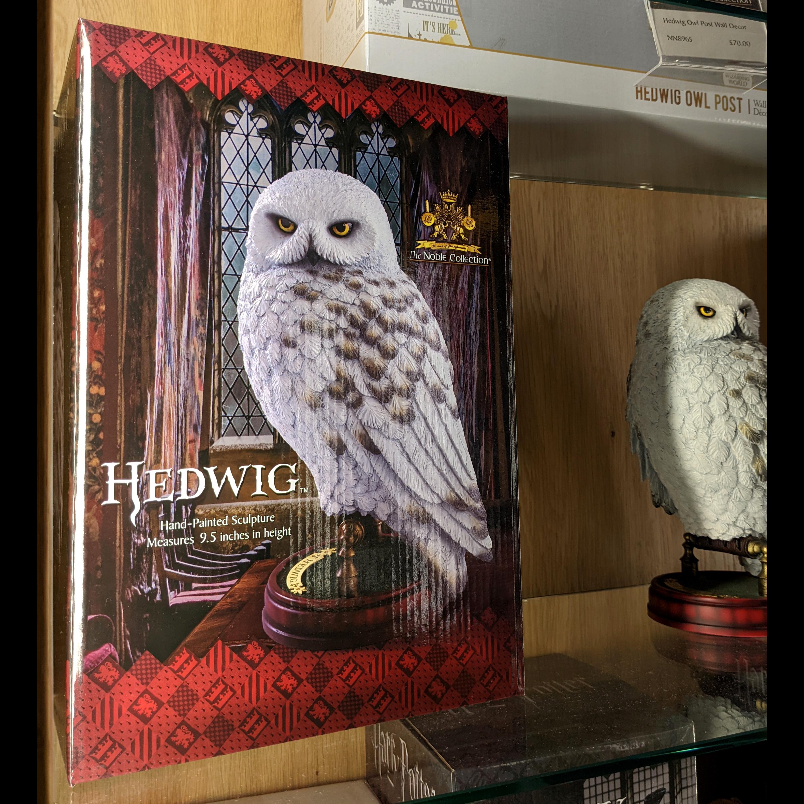 The Noble Collection Harry Potter Escultura de Edvige la búho, Estampado Animal, Multicolor (NN7876