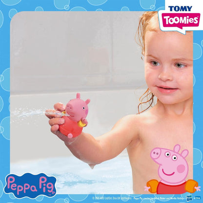 Toomies E73413 Peppa and Friends Squirters, Soft Touch Squeezable Bath Toys, Water Squirter Playset, Multicolor, Small Peppa & Friends Squirters