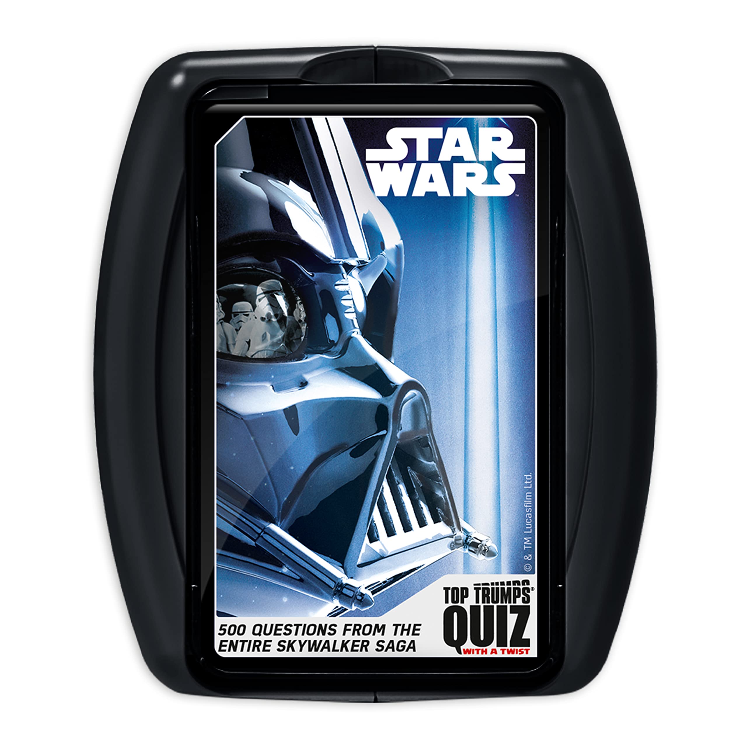 Top Trumps WM01405-EN1-6 Quiz English Edition, Battle it Out to See who is The Ultimate Star Wars Fans, Grat Family Game for Ages 8 and up, Black