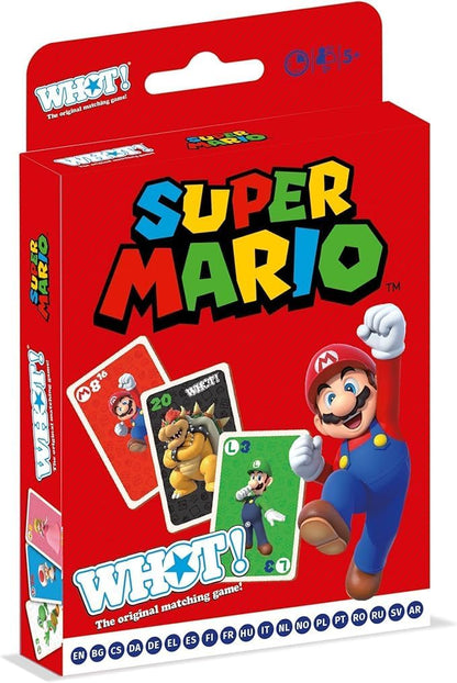 Winning Moves Super Mario WHOT! Card Game English Edition | Family Card Game for Ages 6 and up