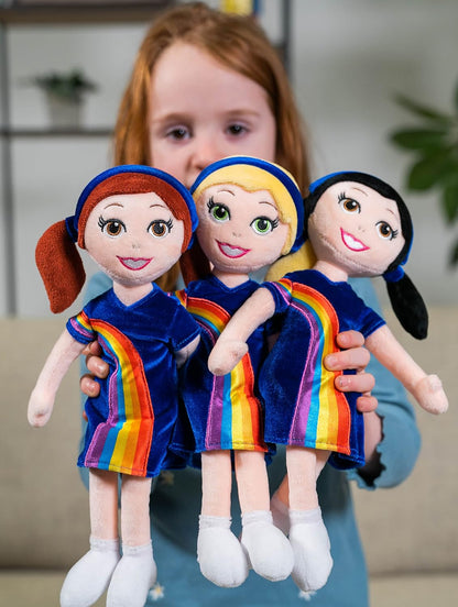 K3 - Cuddly Doll 30 cm Hanne - with The Latest Rainbow Dress