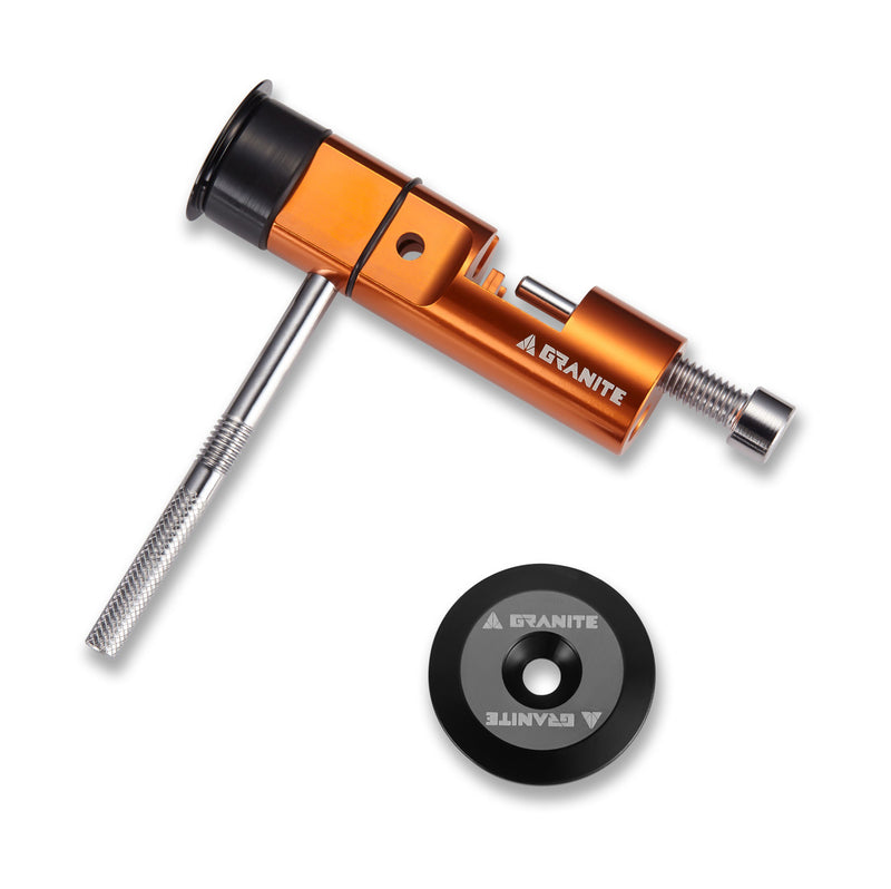 Granite Stash Bike Chain Tool Bicycle Chain Repair Tool Kit Set - Stores in Handlebar - Easy to Use Bike Chain Breaker, Chain Splitter or Link Remover - Compatible with 9 10 11 12 Speed Chain