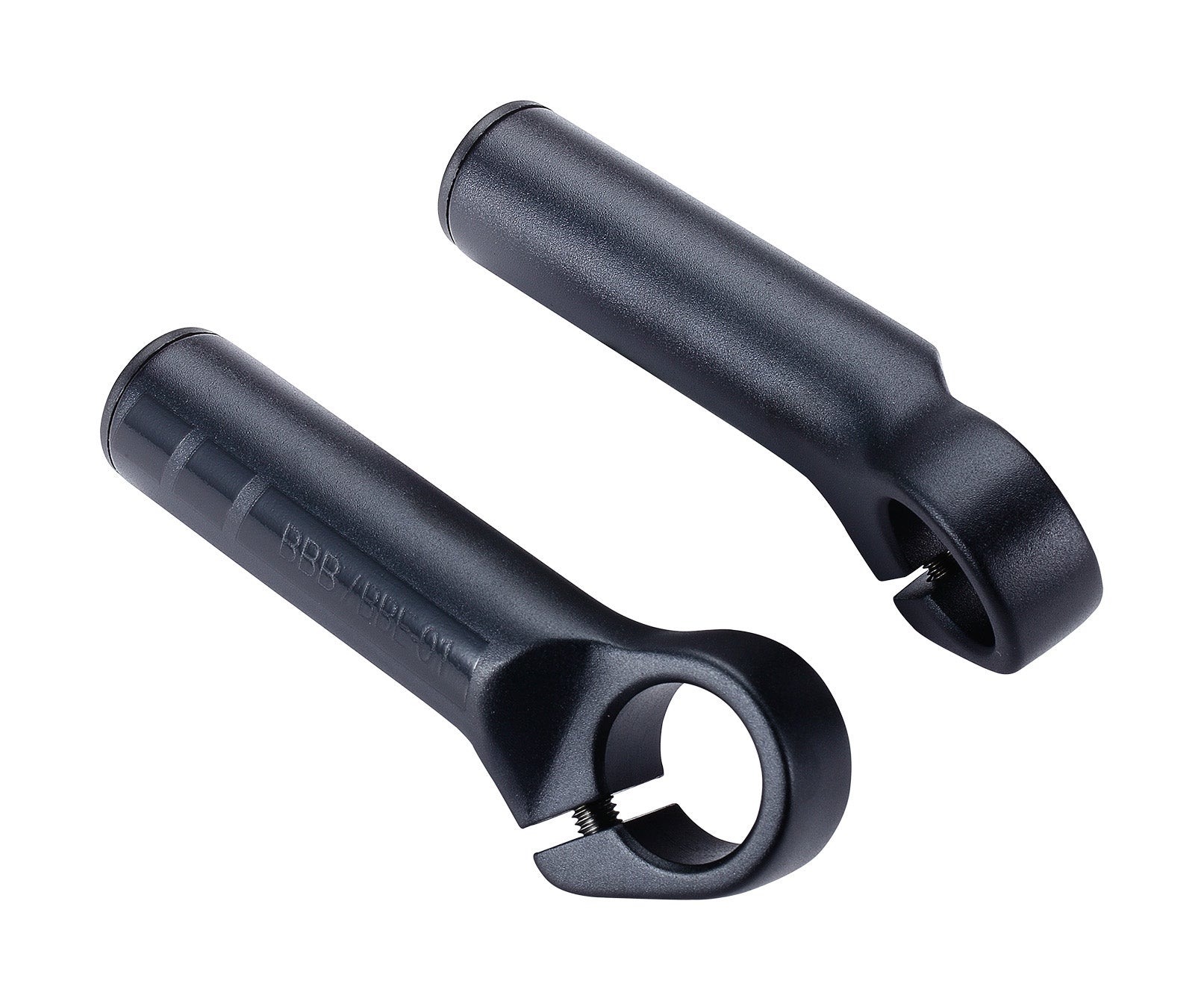 BBB Cycling Bar Ends Ergonomic Design One Piece Clamp Lightweight 100mm TrailMonkey BBE-01
