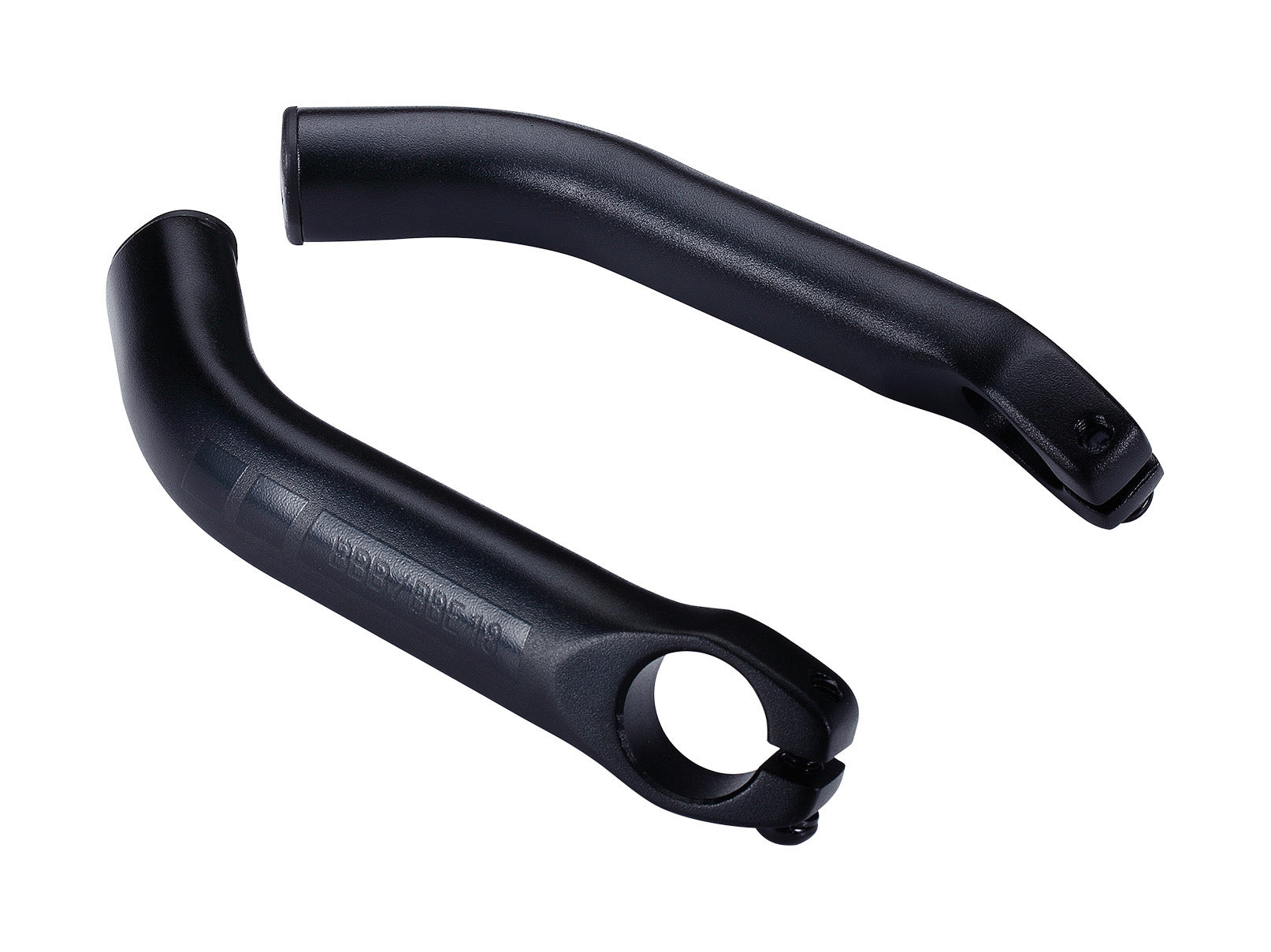BBB Cycling Curved Bar Ends One Piece Design Lightweight Strong Aluminium Anatomically Shaped 150mm LightCurved Bar Ends BBE-18