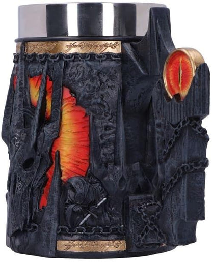 Nemesis Now Officially Licensed Lord of The Rings Sauron Tankard, Grey, 15.5cm