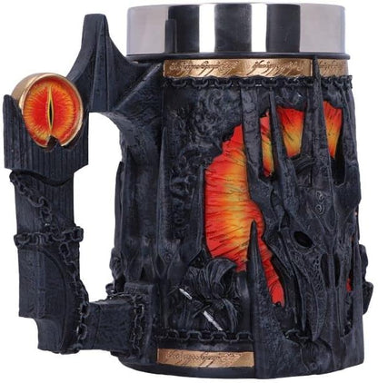 Nemesis Now Officially Licensed Lord of The Rings Sauron Tankard, Grey, 15.5cm