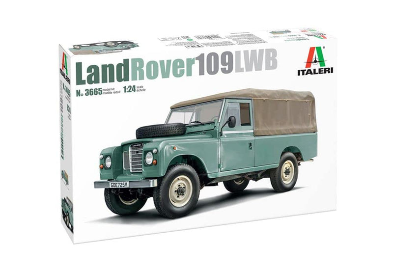 Italeri IT3665 3665 Land Rover 109 LWB, 1:24 Scale, Plastic Model Kit, Multi-Coloured