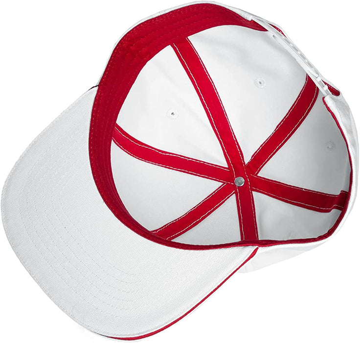 Difuzed Assassin's Creed Red Crest Logo Snapback Baseball Cap White/Red SB880821ASC