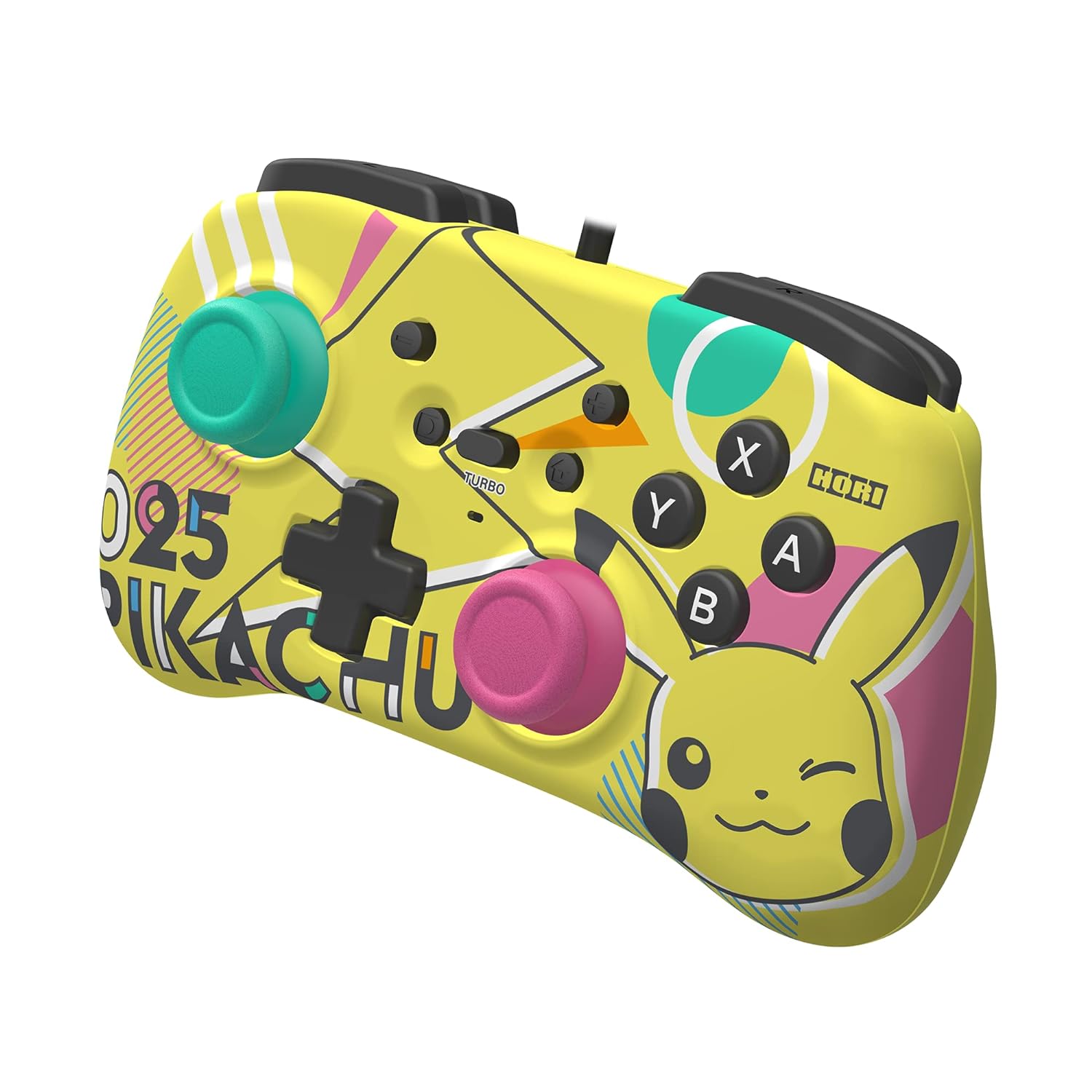HORI Nintendo Switch HORIPAD Mini (Pikachu POP) Wired Controller Pad - Officially Licensed By Nintendo & Pokemon Company International (Nintendo Switch