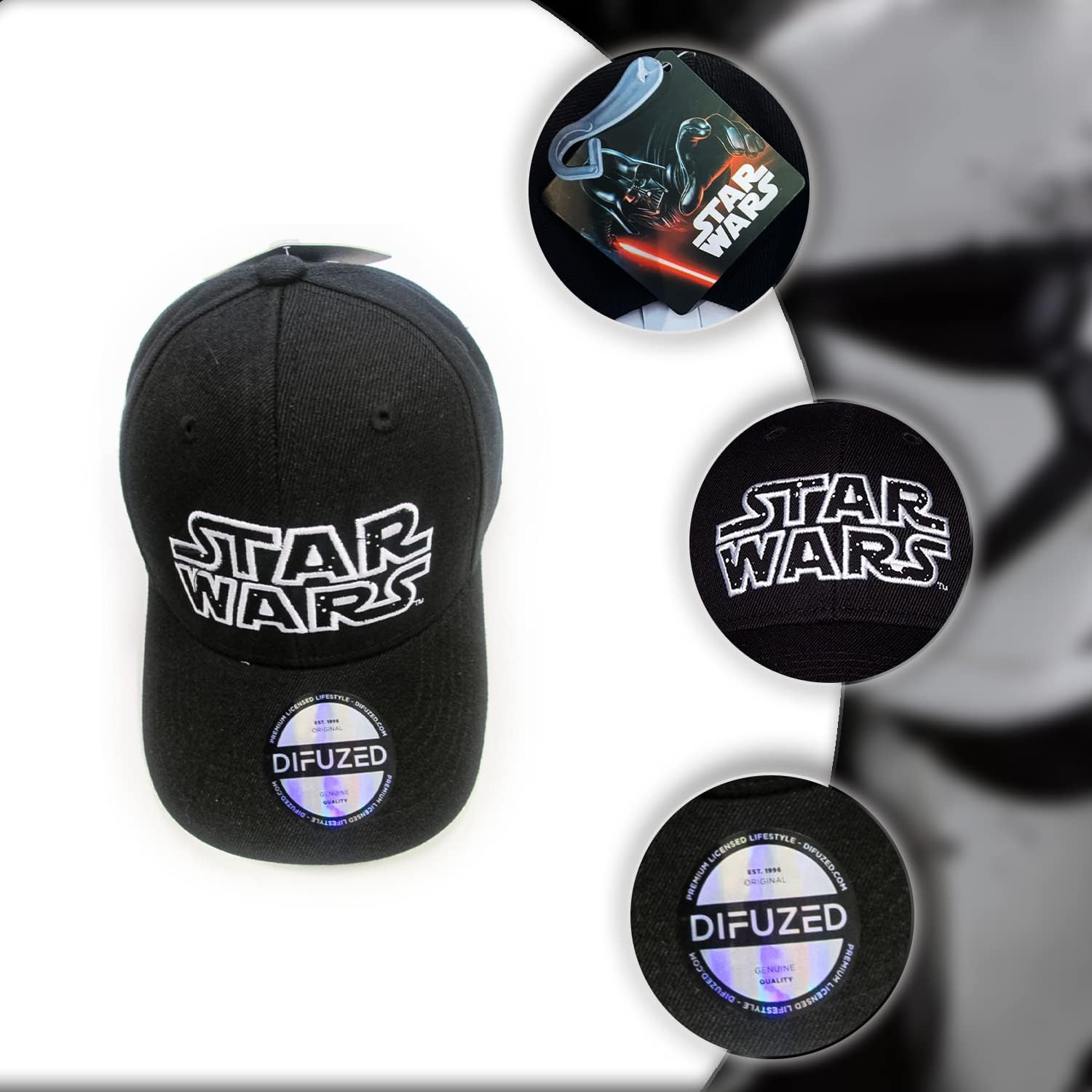 Star Wars Logo Adjustable Cap Black BA802156STW