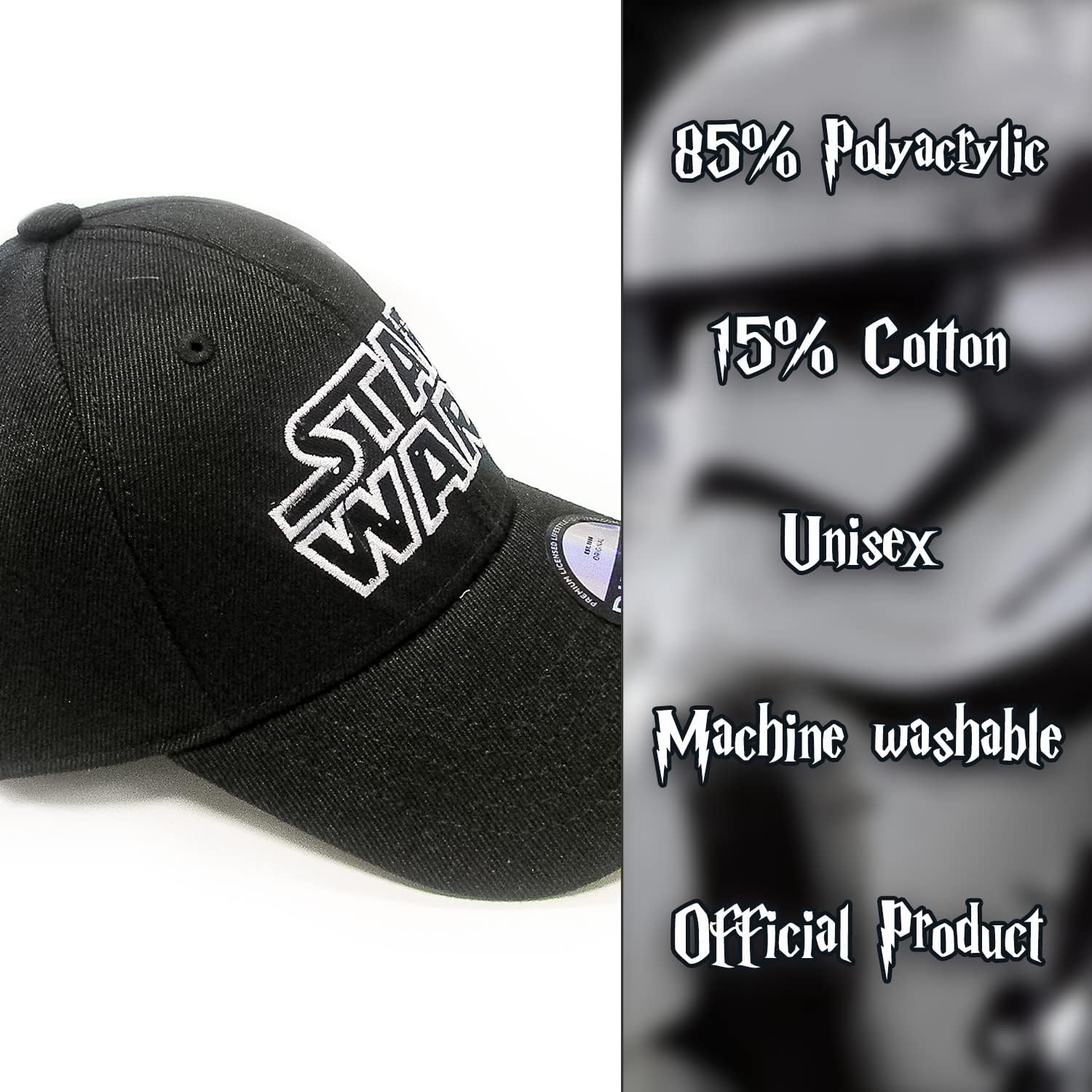 Star Wars Logo Adjustable Cap Black BA802156STW
