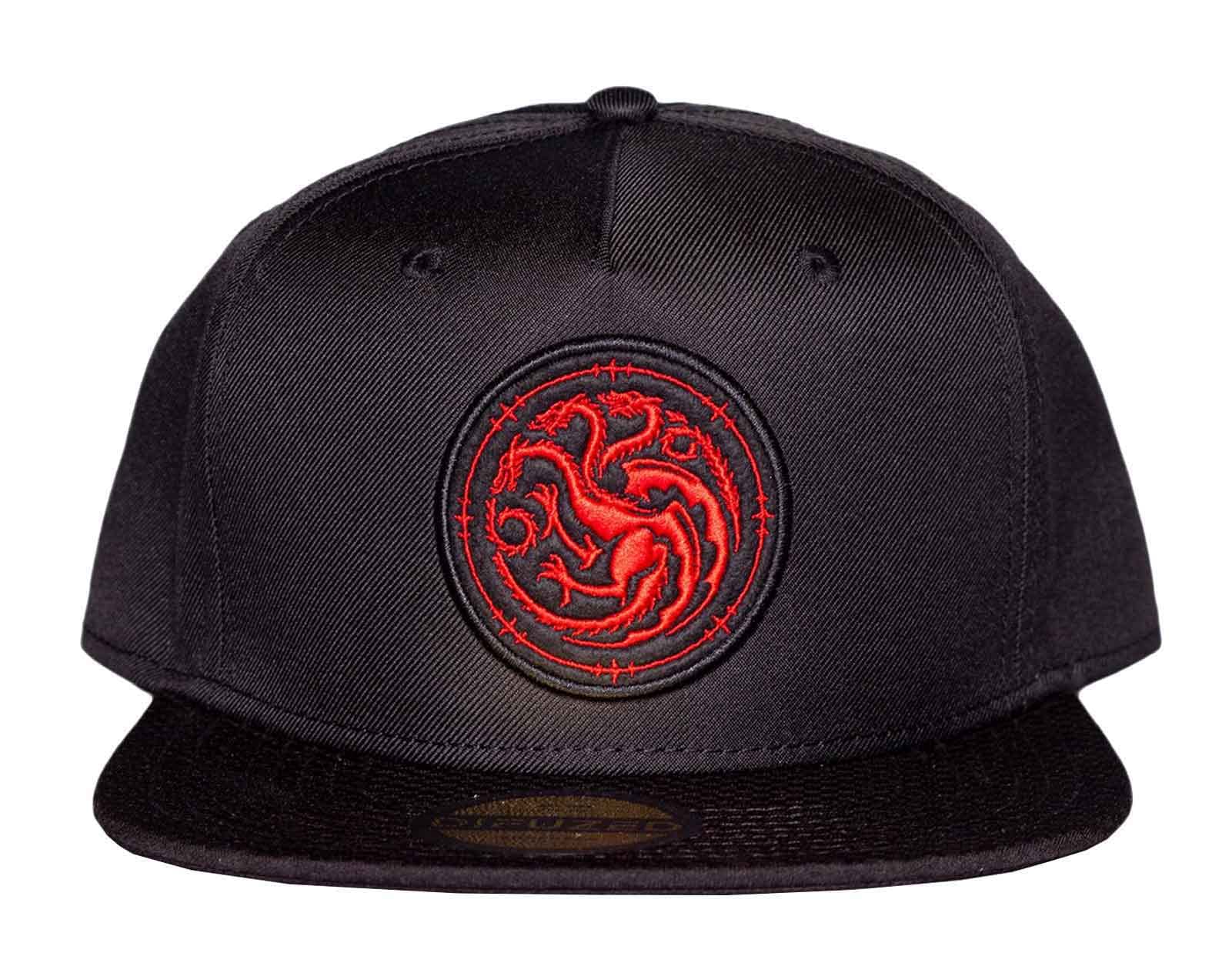 Game of Thrones Men's Baseball Cap-House of The Dragon Official Black Snapback, One Size