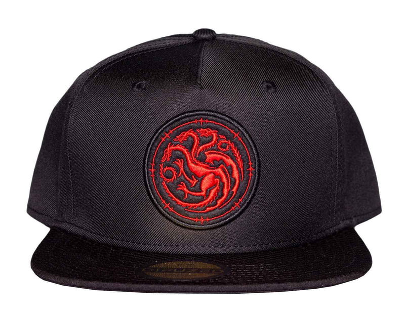 Game of Thrones Men's Baseball Cap-House of The Dragon Official Black Snapback, One Size